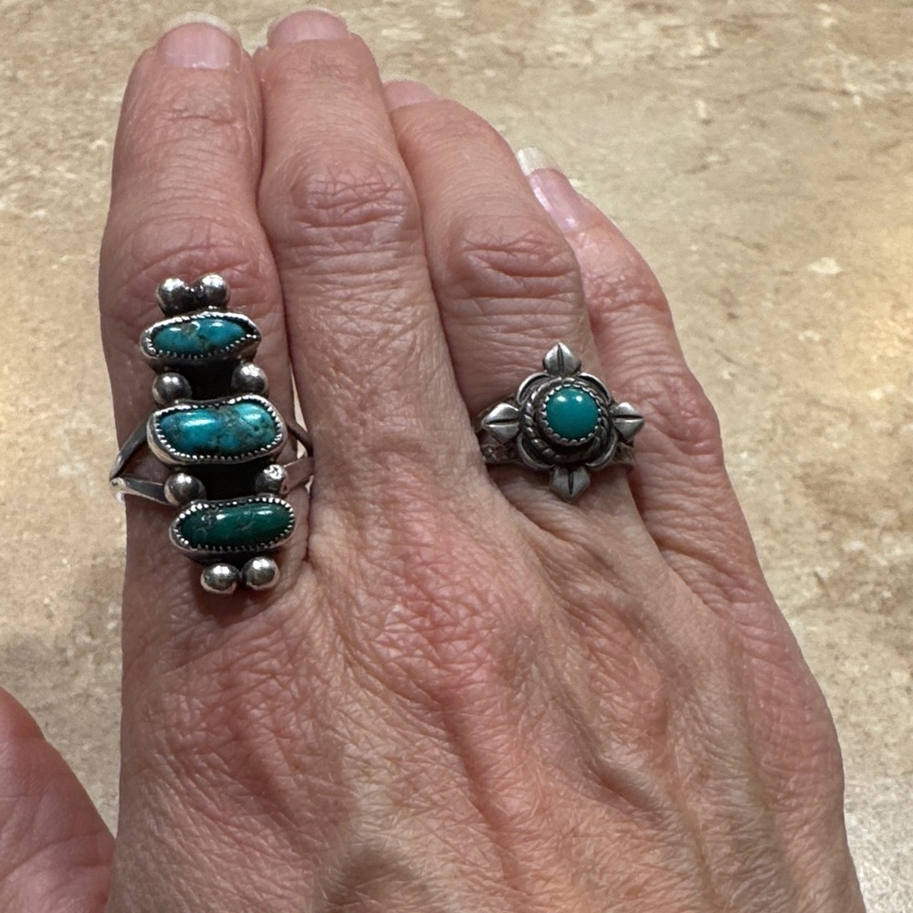 Silver Turquoise Ring - Picture 5 of 13